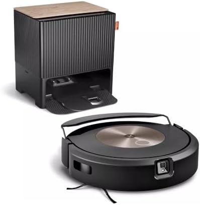 94010 - iROBOT Roomba Combo j9+, Robot Fshesë me Korrent dhe Fshesë Dyshemeje, Bazë e Vetëzbraktisjes dhe Ujitjes, Ngritëse Fshesë, Teknologjia SmartScrub, Hartëzim, Wi-Fi, Zbulim Pengesash, Përdorim me Aplikacion dhe Asistent Zëri, Ngjyra Bronz