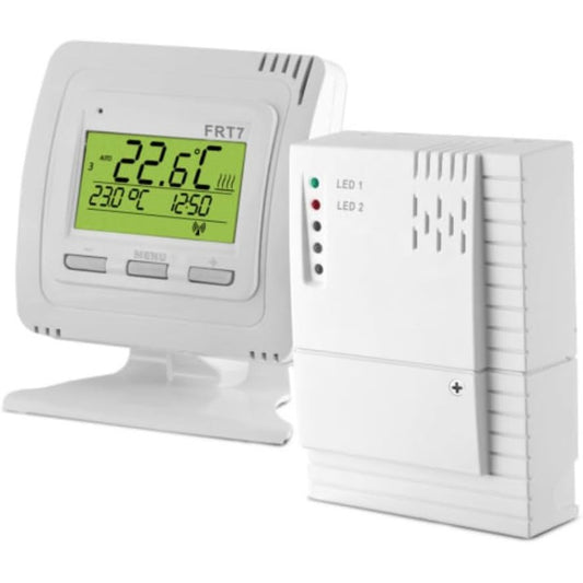 235087 - EOB Termostat Dhome Pa Tel FRT7B2, Ekran i Qartë, Ndriçim i Prapmë