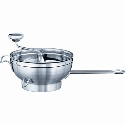 177113 - RÖSLE - Mulli Manual Perimesh me Dorezë nga Çeliku Inoks 18/10, I Sigurt për Lavatriçe, Ngjyra Argjendi