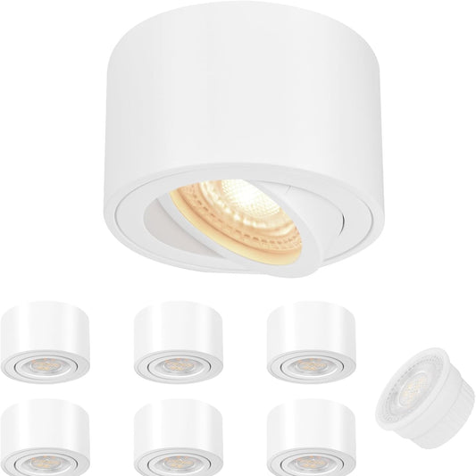 235096 - GEYOULUX Drita Reflektuese të Bardha 6x, Ø80x50mm, 5W 500LM 4000K, Moduli LED 230V i Përfshirë