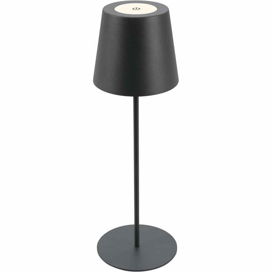 236550 - BRILONER - Llambë tavoline LED pa tel, Kontroll me prekje, E zbehtë në shkallë, E rregullueshme në lartësi, 36x10.5 cm, Antracit