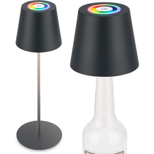 236274 - BRILONER Llambë Tavoline LED RGBW 3-në-1 IP44, 36x10.5 cm, Antracit