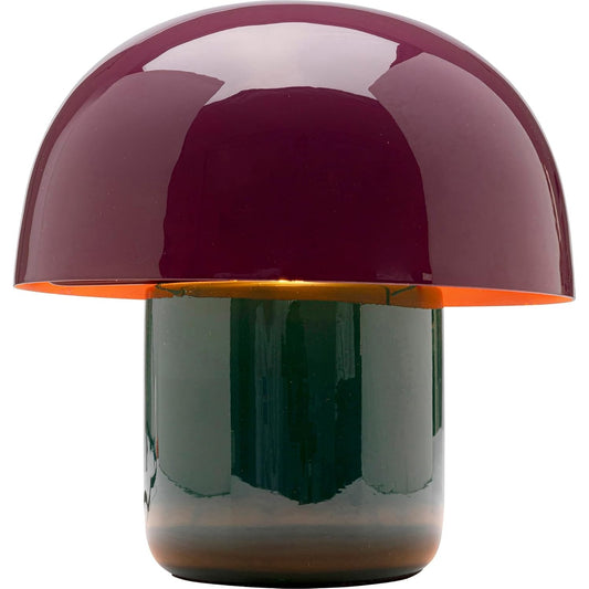 235127 - KARE Llambë tavoline Mushroom Shiny Duo, jeshile-vjollcë, në formë kërpudhe, 20x20x20 cm (HWD)