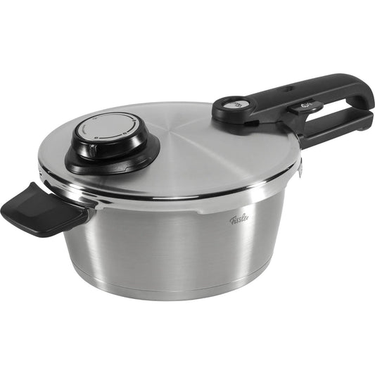 177017 - FISSLER Vitavit Premium Tenxhere me Presion prej Çeliku Inox, 3.5 L, Ø 22 cm, me 4 Nivele Gatimi dhe Futësin, e Përshtatshme për Induksion