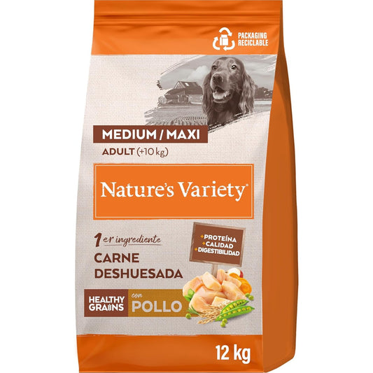 235105 - NATURE'S VARIETY HEALTHY GRAINS USHQIM PËR QEN TË RITUR ME PULË, 12 KG